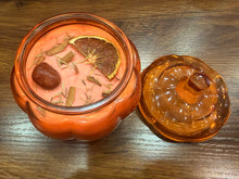 Load image into Gallery viewer, Pumpkin Glass, Cinnamon and Blood Orange Vanilla Candles