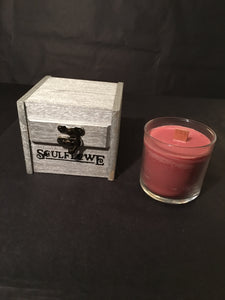 Tobacco & Bourbon scented, vegan candle