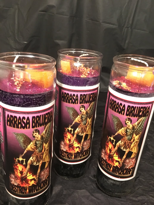 Prayer Candle ~ Arrasa Brujeria ~ Destroy Everything