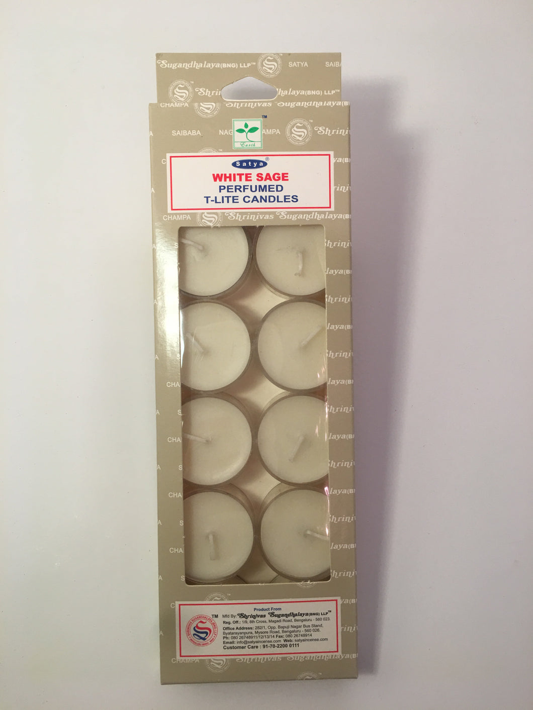 White Sage Nag Champa Tea Light Candles