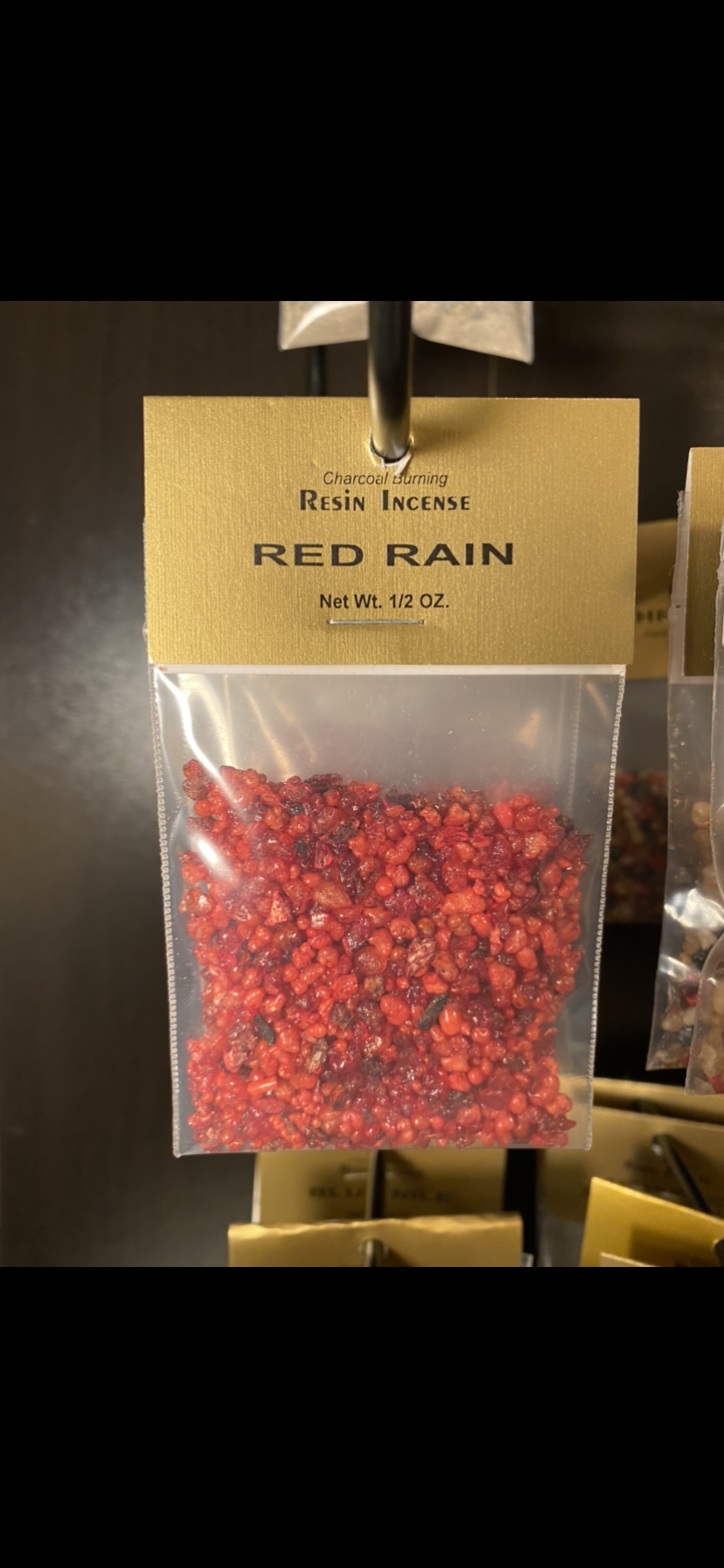 Red Rain Resin Incense
