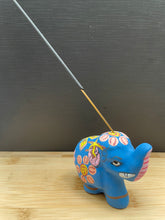 Load image into Gallery viewer, Elephant Incense Burner Blue