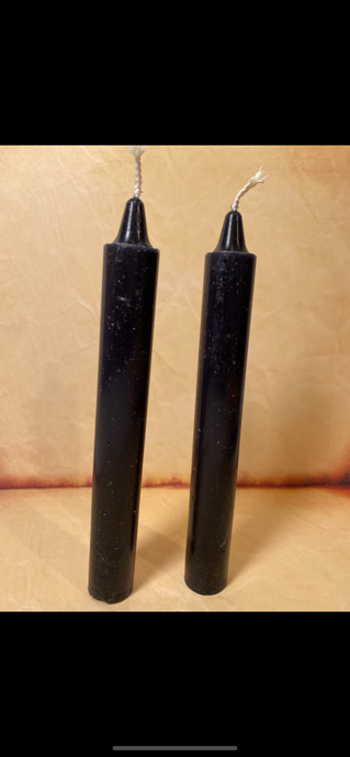 Black Taper Candle
