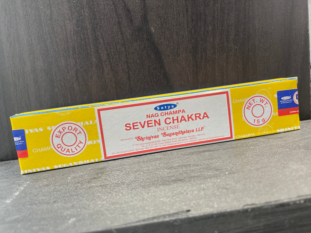 7 Chakra Satya Nag Champa Incense