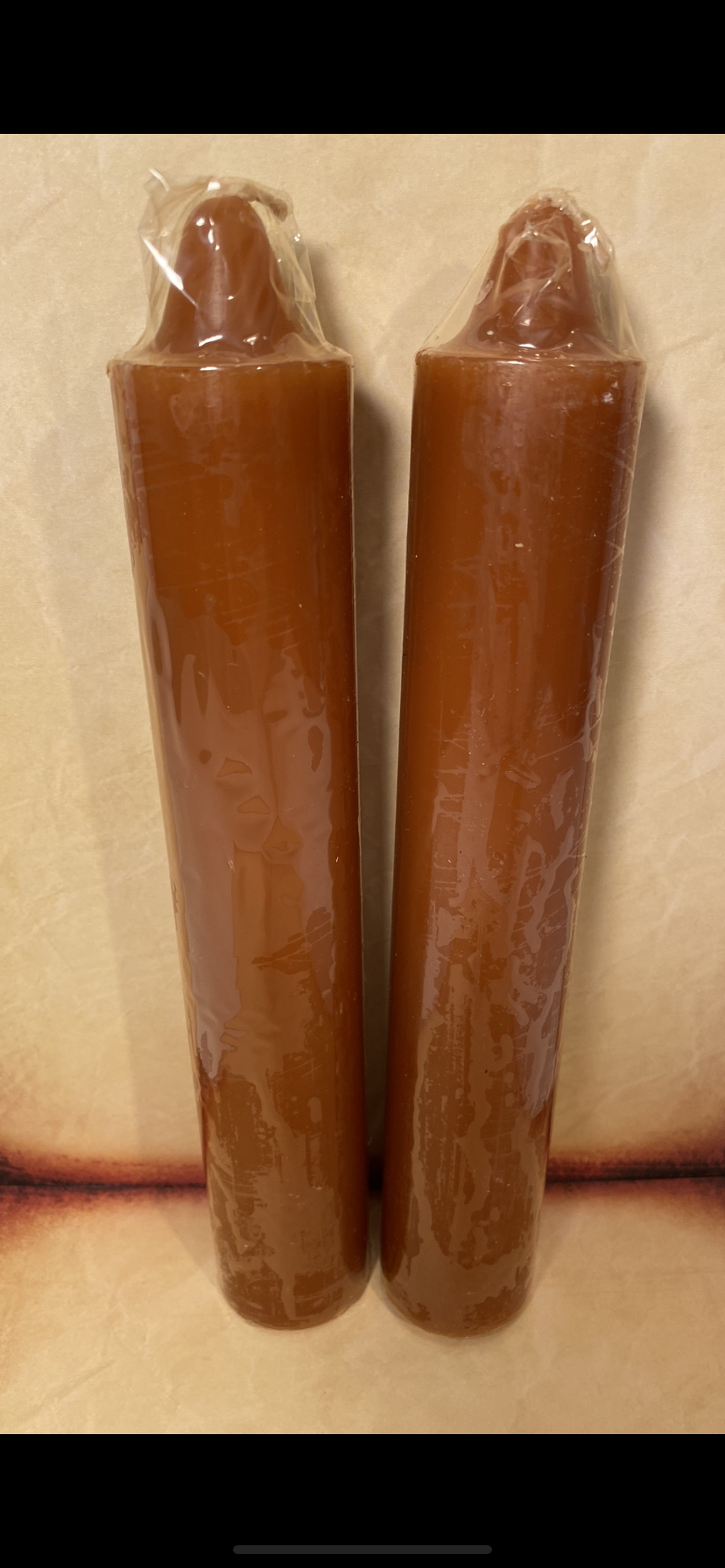 Brown Taper Candles