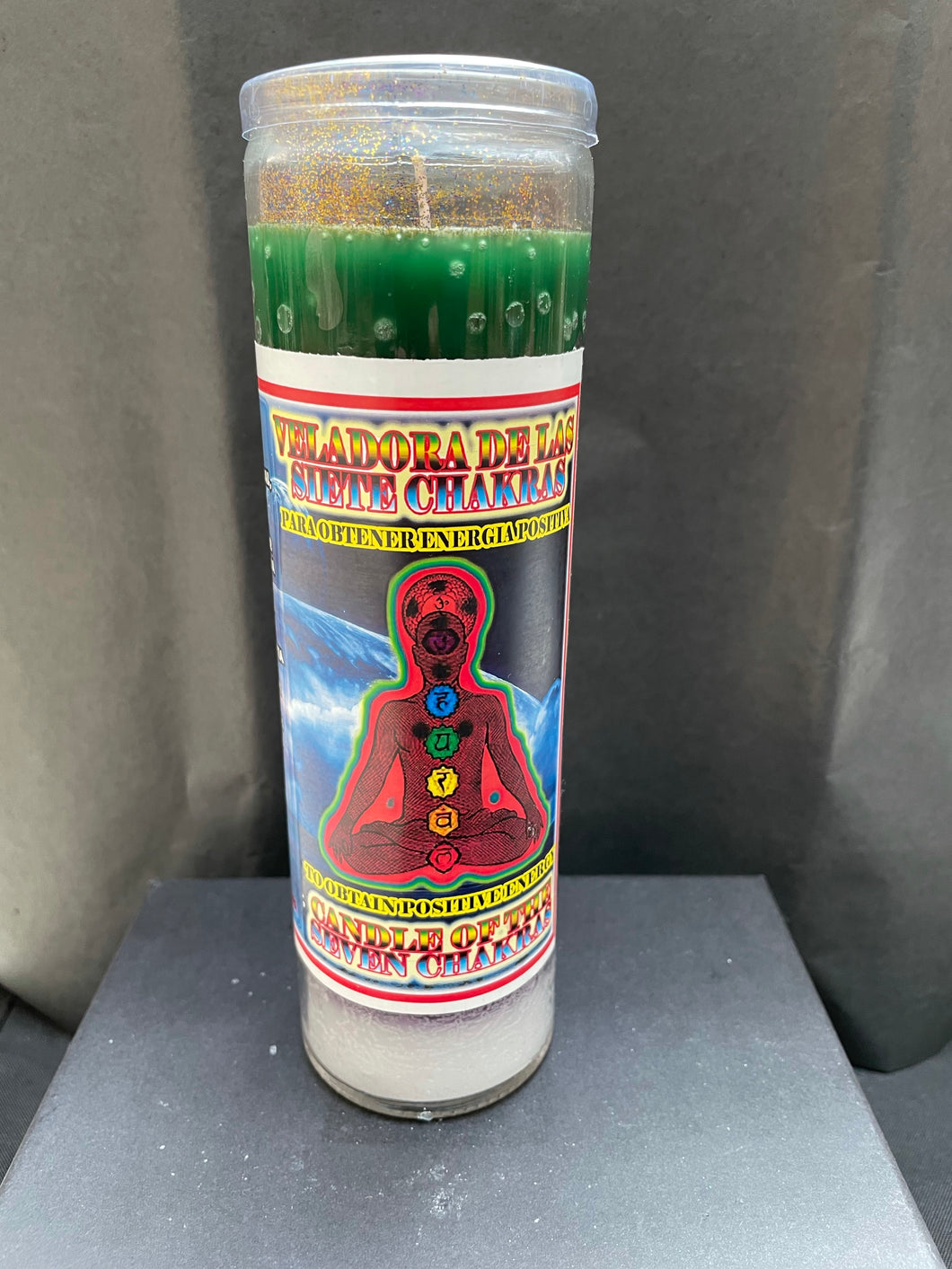 7 Chakras Prayer Candle