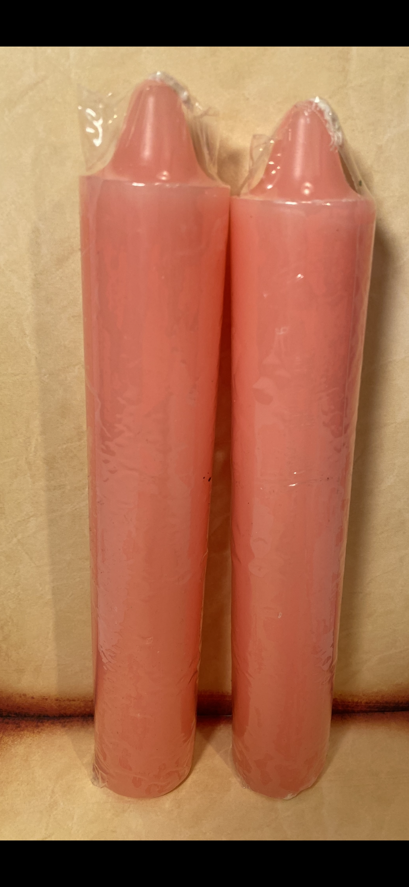 Pink Taper Candle