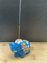 Load image into Gallery viewer, Elephant Incense Burner Blue